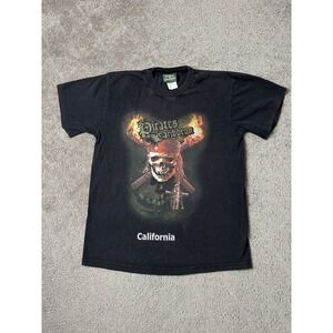 Vintage Mens Tshirt Disney "Pirates of the Caribbean -California" Movie, Size M
